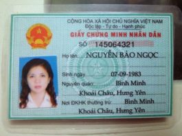 nhận làm cmnd giả