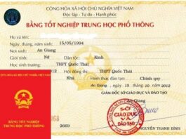 Làm bằng cấp ba giá rẻ
