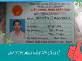 làm cmnd giả lấy ngay