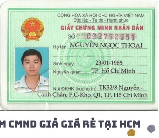 làm cmnd giả lấy ngay