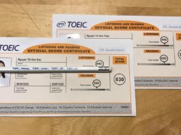 làm bằng toeic giả