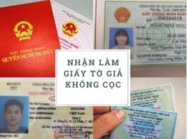 làm giấy tờ giả