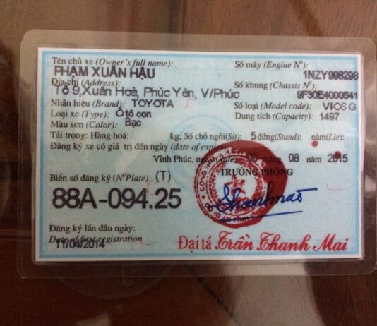 làm giả cavet xe